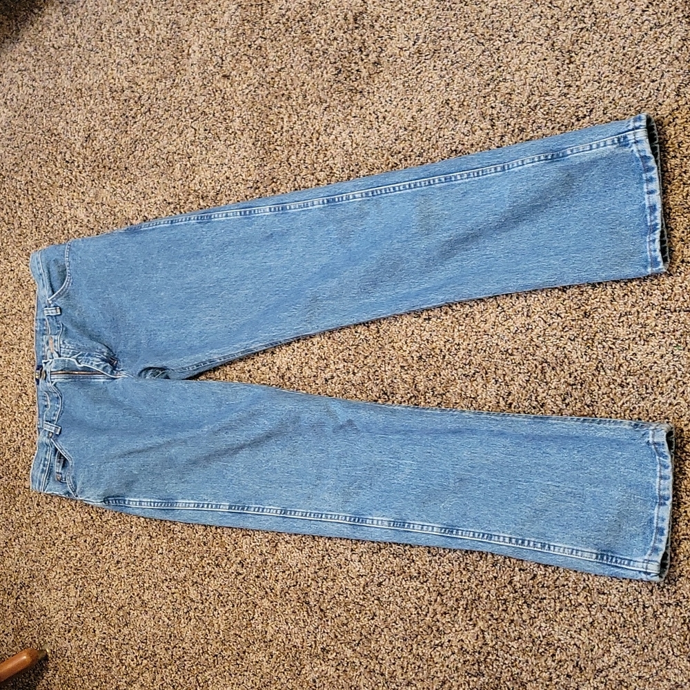Wrangler blue jeans. Size 36 x 38